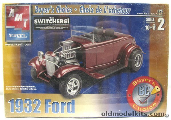 AMT 1/25 1932 Ford Convertible or Coupe, 38017 plastic model kit